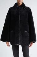 TOTEME Genuine Teddy Shearling Overshirt Jacket