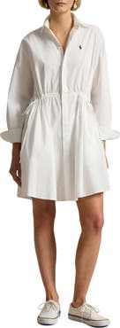 Polo Ralph Lauren Long Sleeve Cotton Poplin Shirtdress