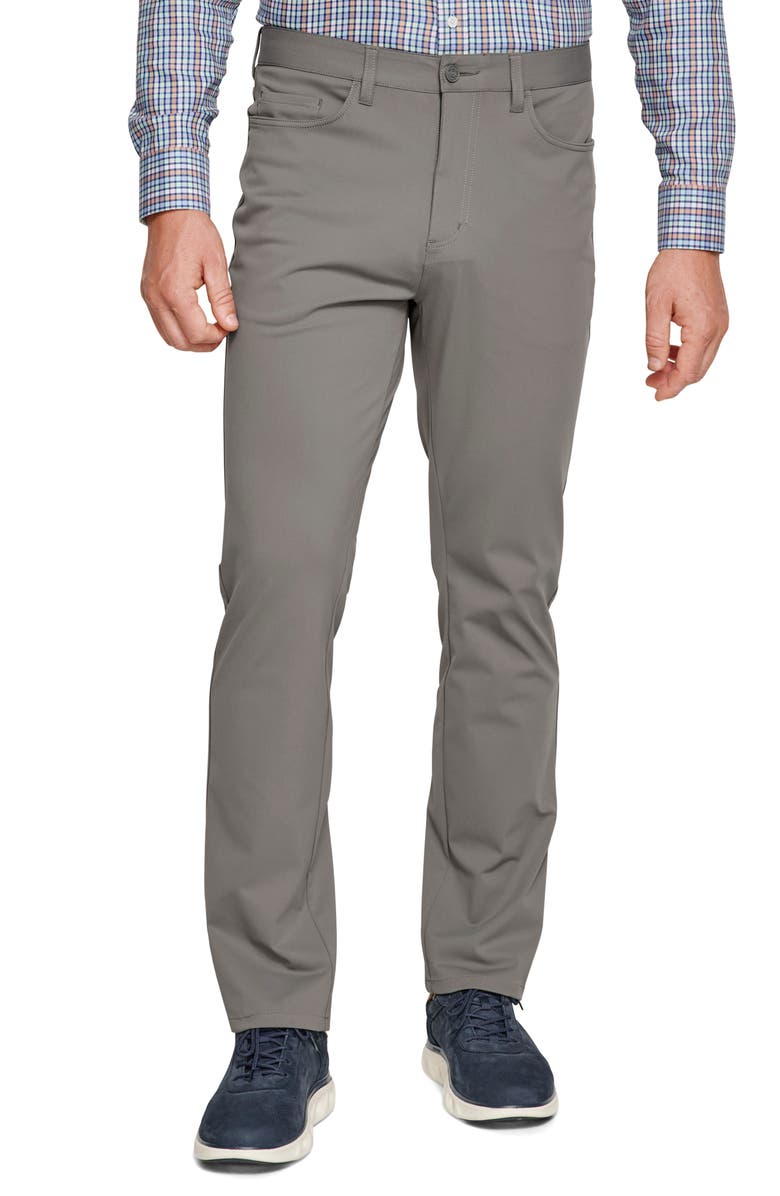 Johnston & Murphy XC4 Performance Five Pocket Pants, Main, color, Charcoal