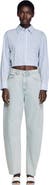 SANDRO Faded Barrel Cotton Jeans