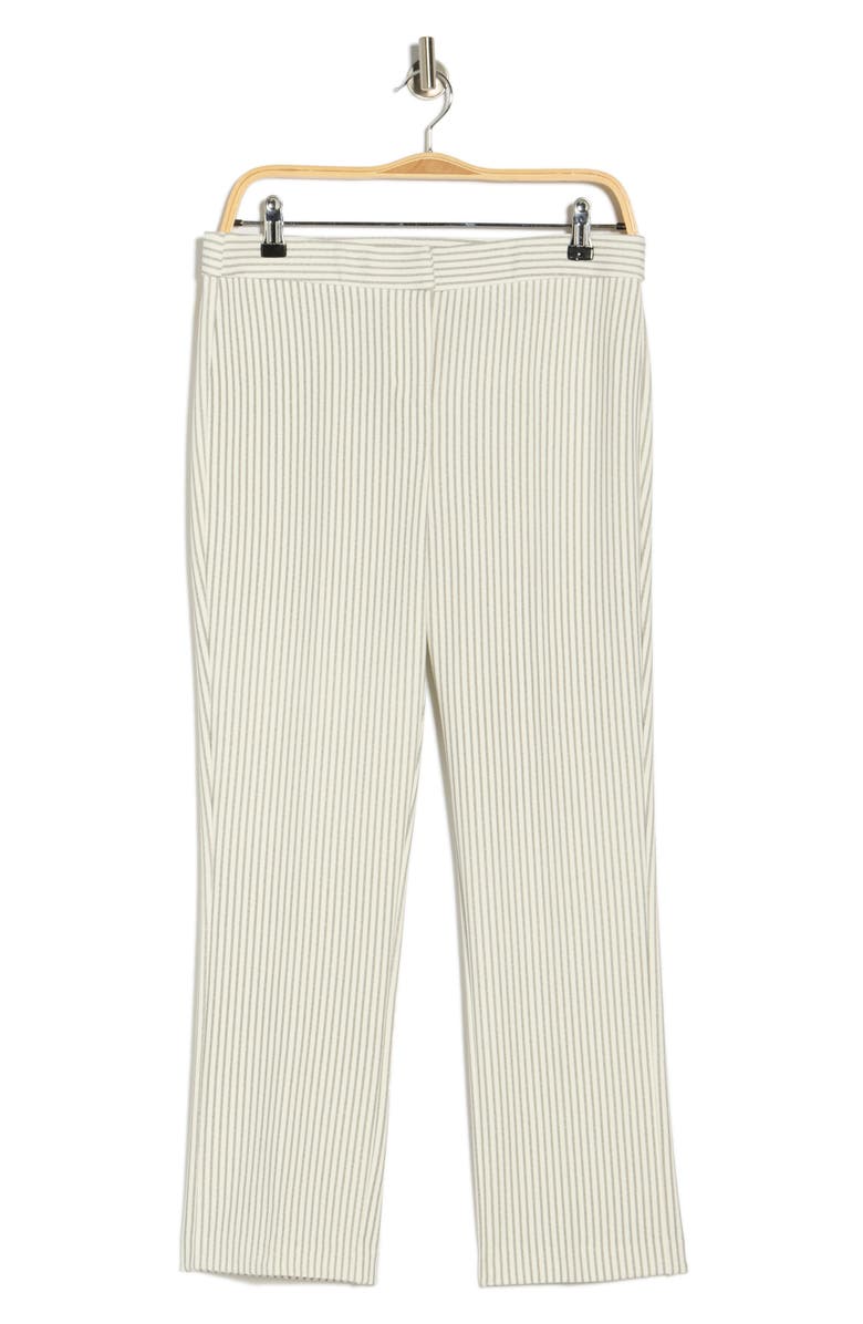 Amanda & Chelsea Chelsea Ankle Straight Leg Pants, Main, color, Grey/ White