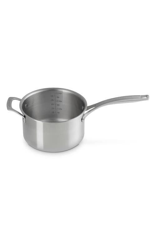 Le Creuset 4-quart Essential Stainless Steel Saucepan In Stainless Steel