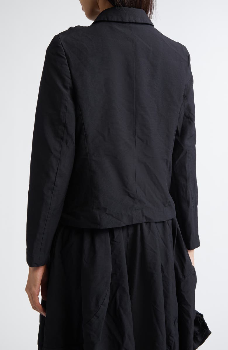 Comme des Garçons Comme des Garçons Garment Dyed Oxford Cloth Jacket, Alternate, color, Black