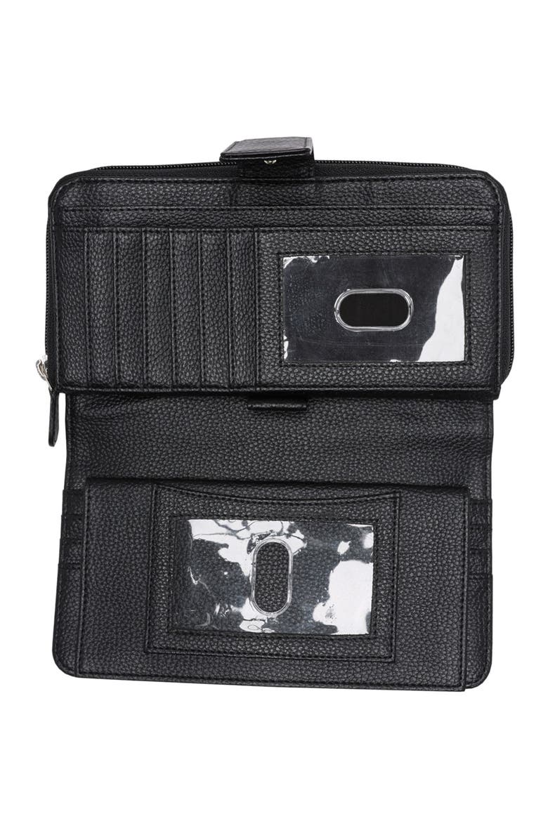 MUNDI SMALL LEATHER GOODS All-in-One Leather Continental Wallet, Alternate, color, 08N-Black