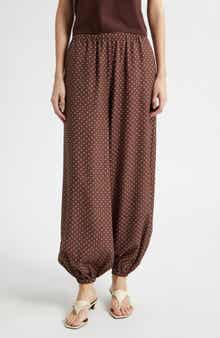 Evie Polka Dot Mid Rise Balloon Pants