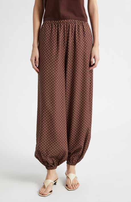 Evie Polka Dot Mid Rise Balloon Pants