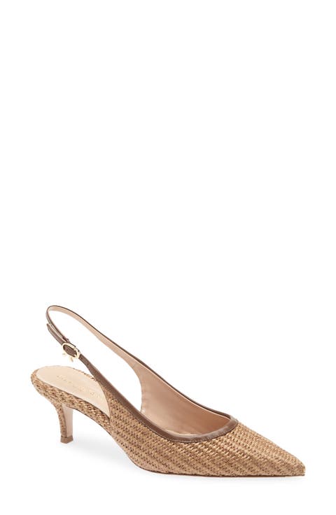 Pointed Toe Slingback Pump (Women)