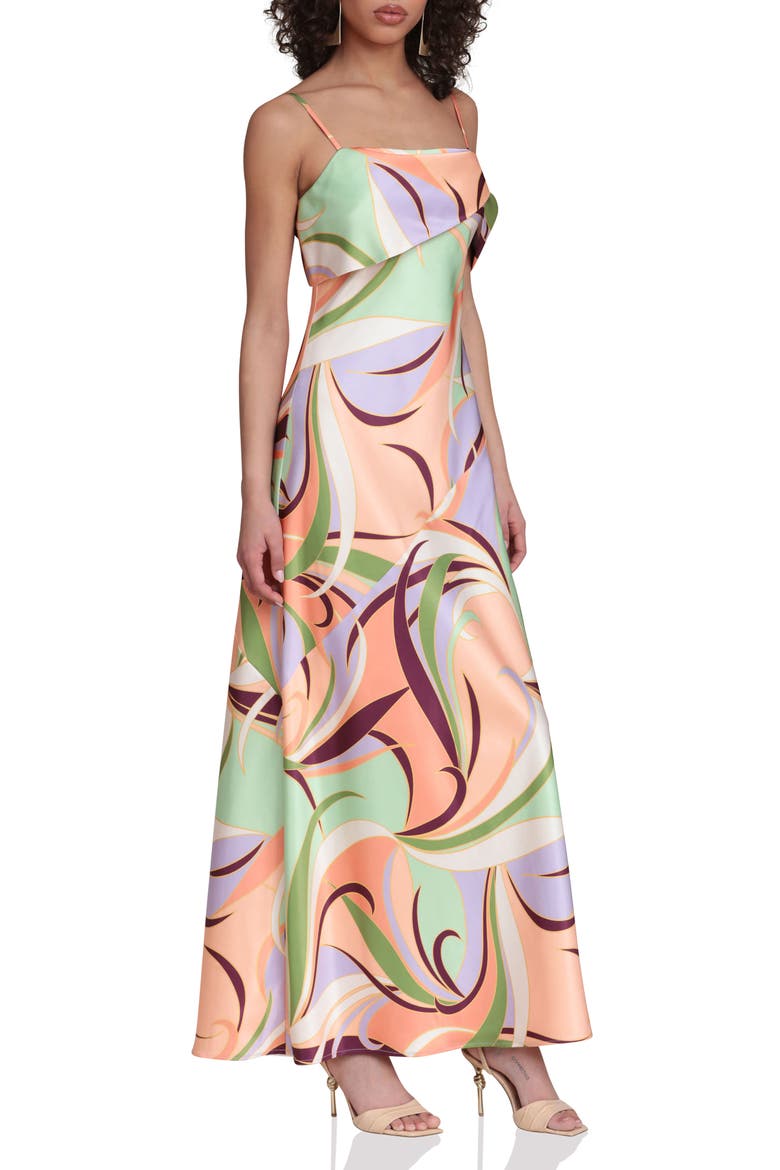 avec filles bridesmaid dress Printed Bias Cut Satin Maxi Rivera Fan / 4 Option:20/BX | Size : 9 mm Diameter x 6