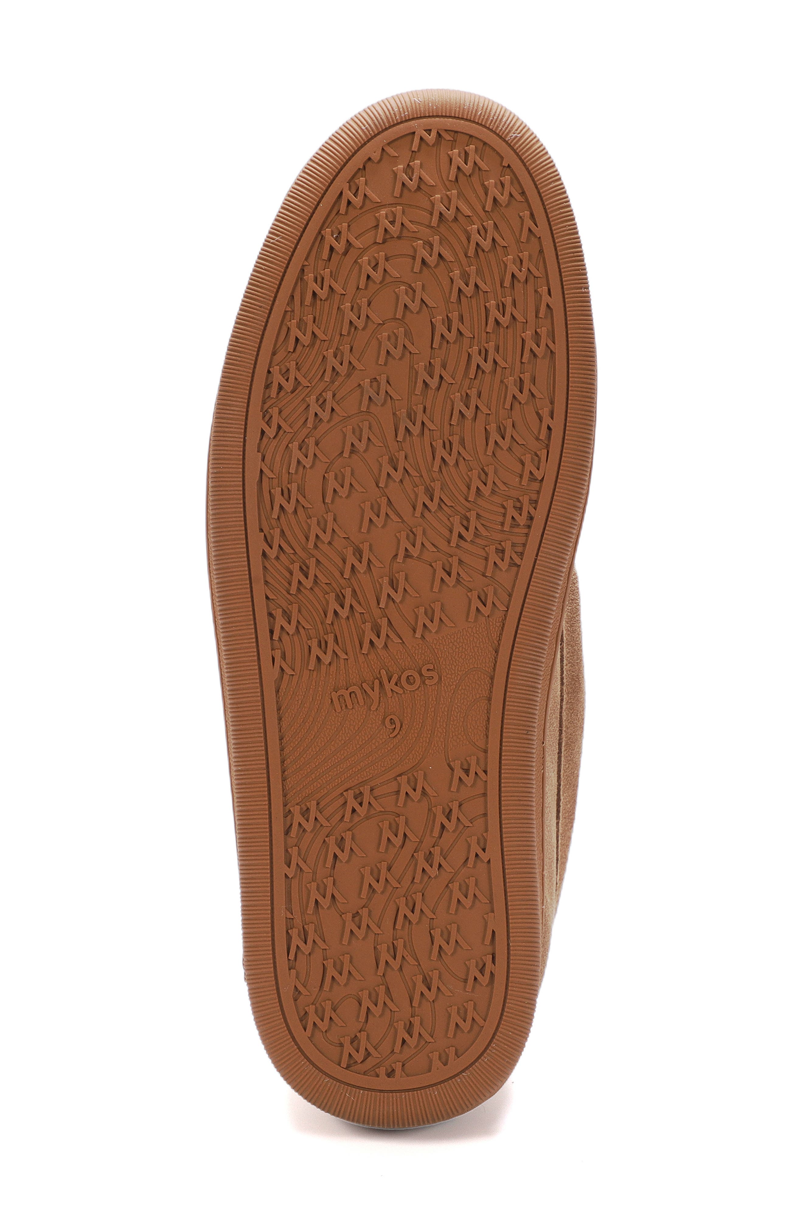 Mykos Theo Faux Shearling Slipper - Wide Width, Alternate, color, Chestnut