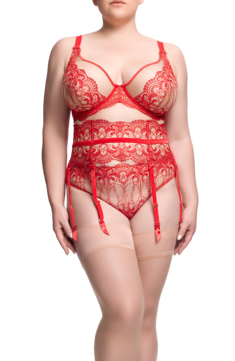 Dita Von Teese Nom de Plume Curve Underwire Bra, Alternate, color, Flame