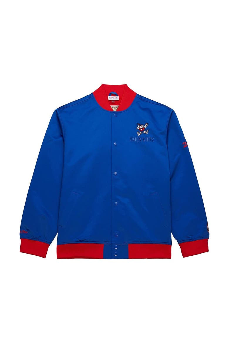 Men's Mitchell & Ness Royal Denver Nuggets Hardwood Classics Team OG 3.0 Lightweight Satin Full-Snap Jacket, Alternate, color, Royal