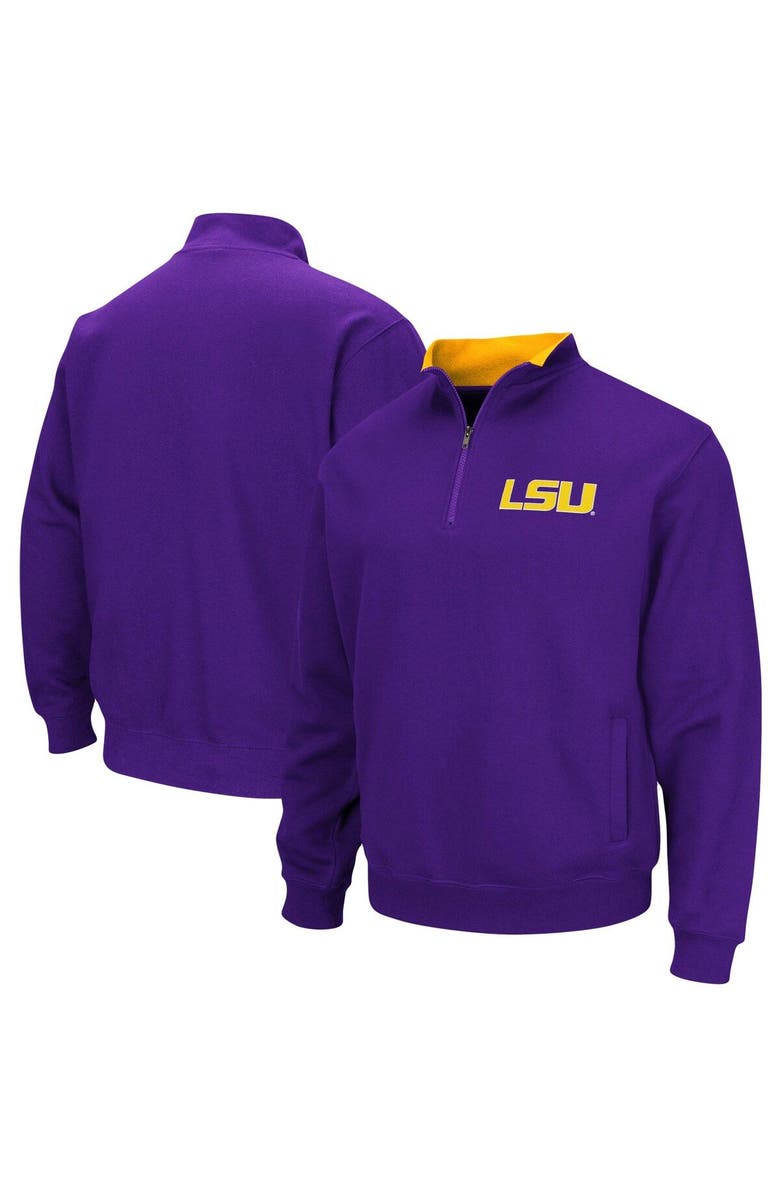 COLOSSEUM Men's Colosseum Purple LSU Tigers Big & Tall Tortugas Quarter-Zip Jacket, Main, color, Purple