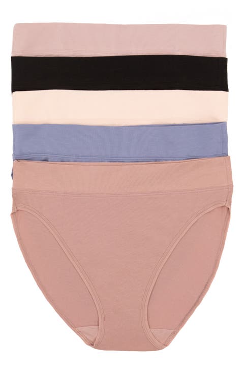 5-Pack Stretch Cotton High Cut Briefs