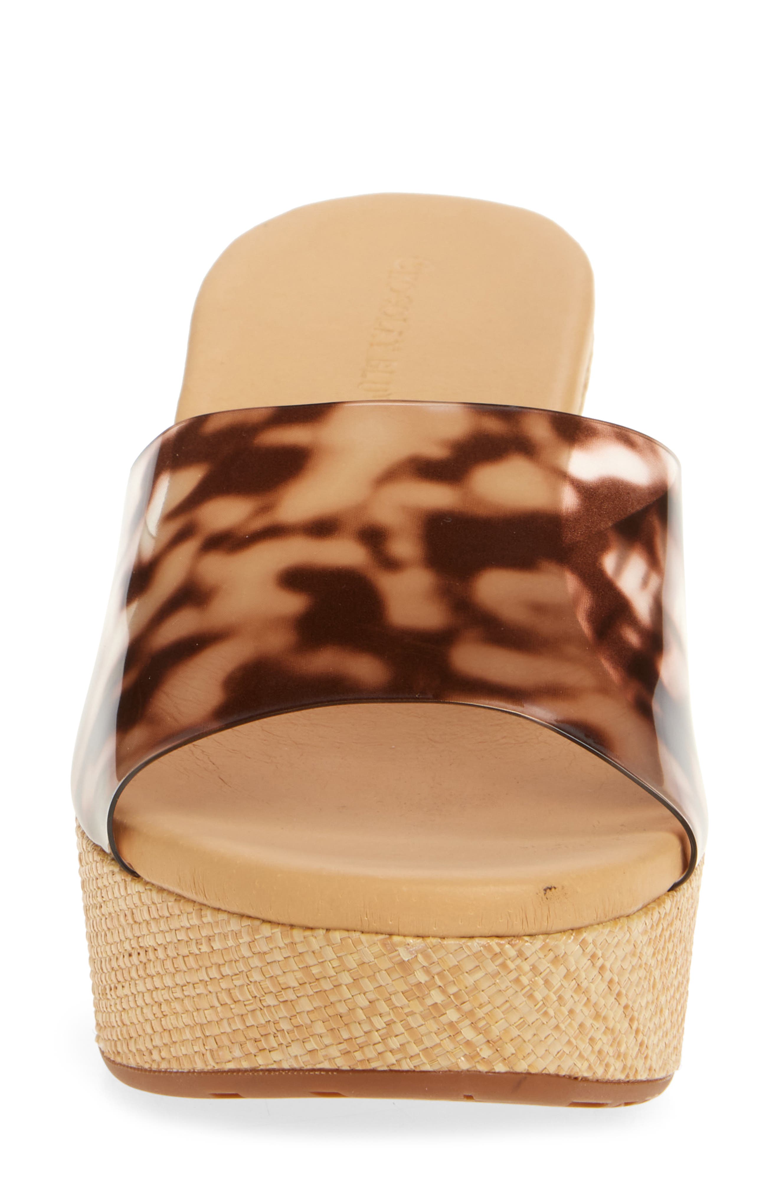 Chocolat Blu Vento Wedge Sandal, Alternate, color, Leopard Vinyl
