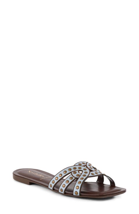 Treasure Studded Slide Sandal (Women)