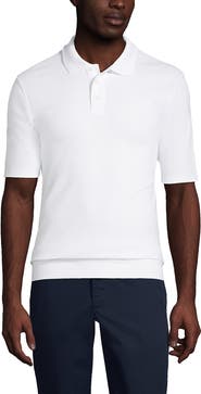 Lands' End School Uniform Short Sleeve Banded Bottom Polo Shirt
