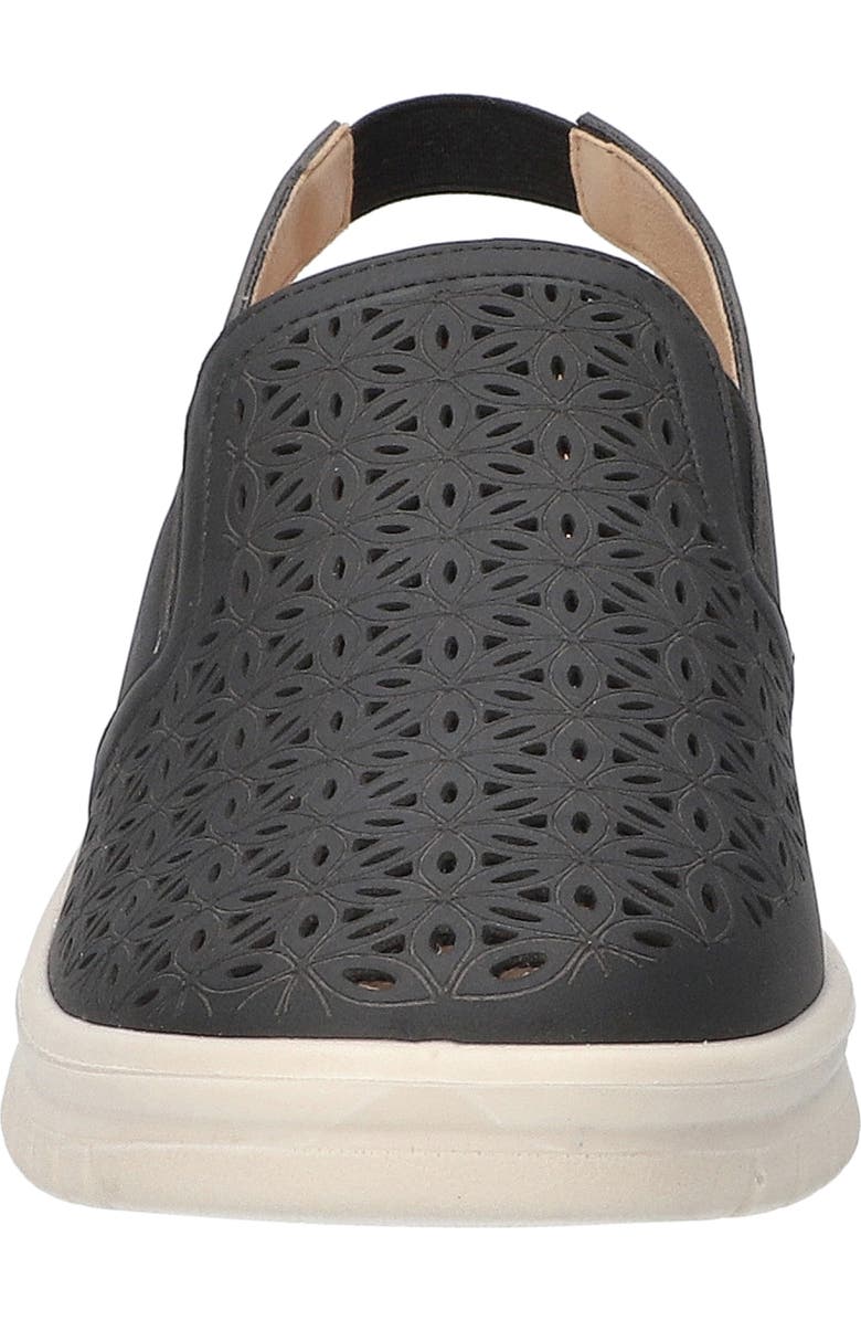 EASY STREET Petal Laser Cut Slingback Sneaker, Alternate, color, Black