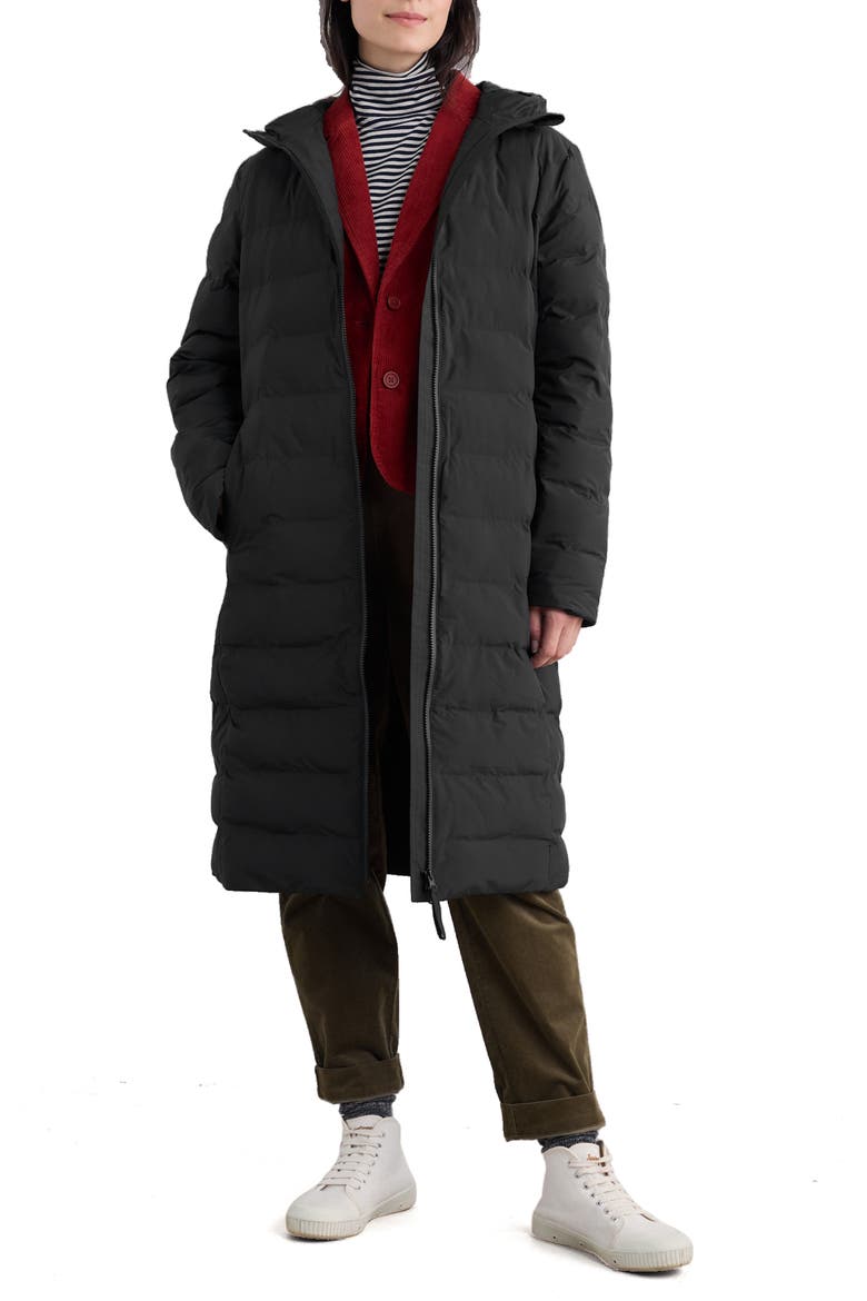 Keser Waterproof Hooded Puffer Coat, Main, color, BLACK
