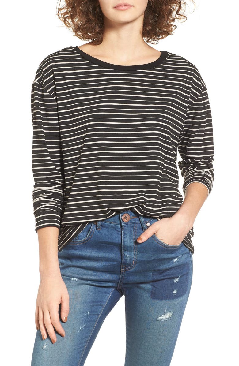 Socialite Stripe Tee, Main, color, 