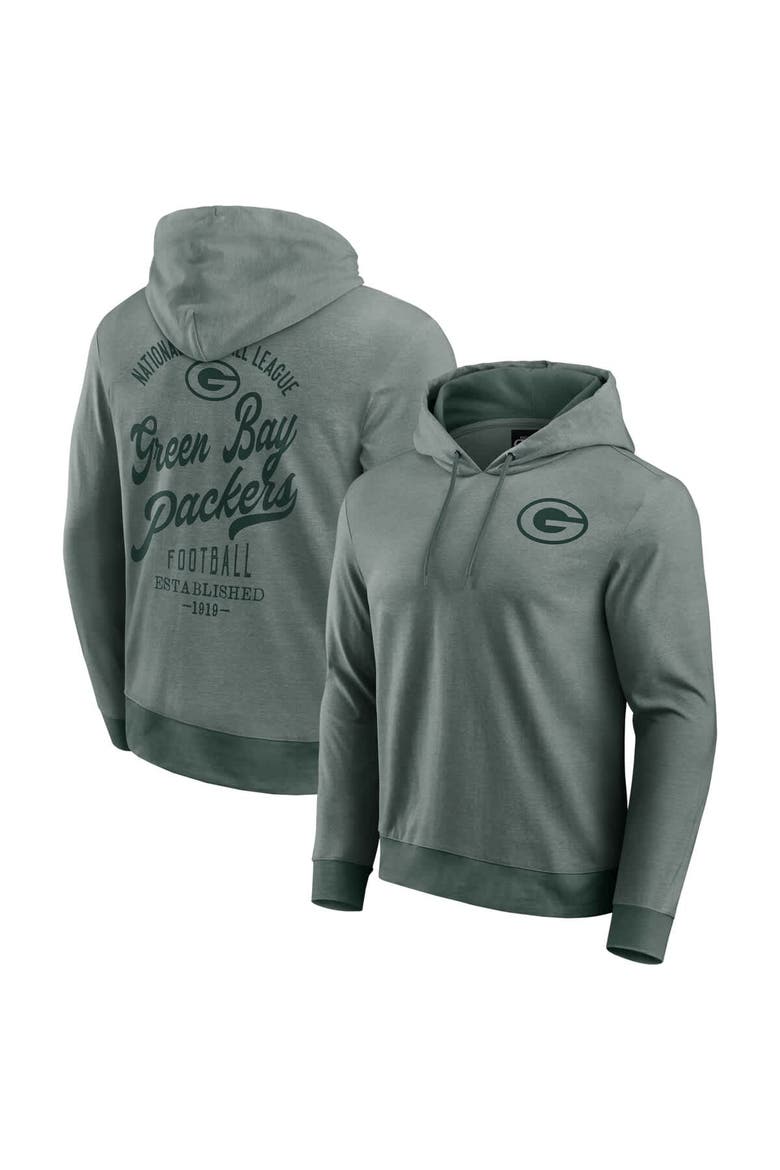 Men's Darius Rucker Collection by Fanatics Green Green Bay Packers Tonal Knit Pullover Hoodie, Main, color, Green