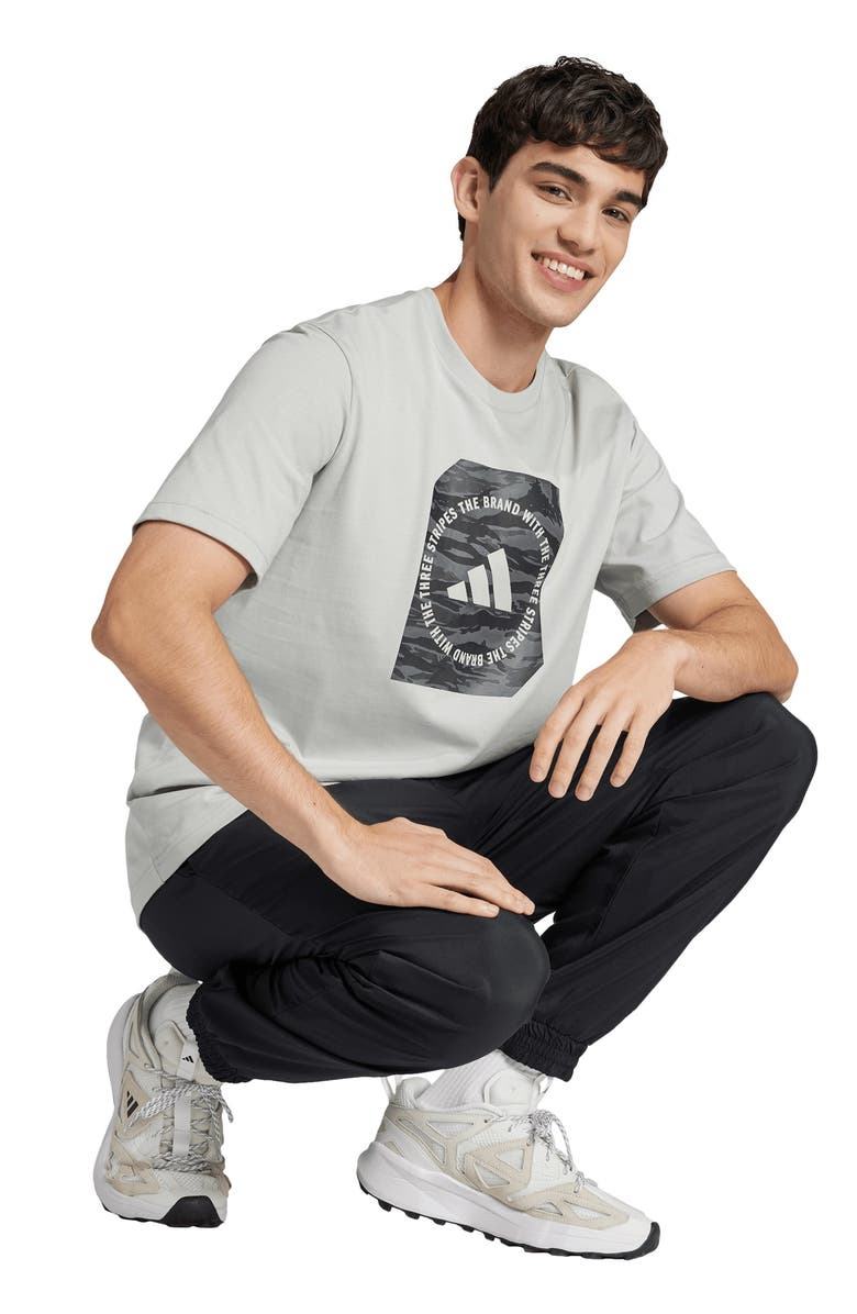 adidas Camo Graphic T-Shirt, Alternate, color, Wonder Silver