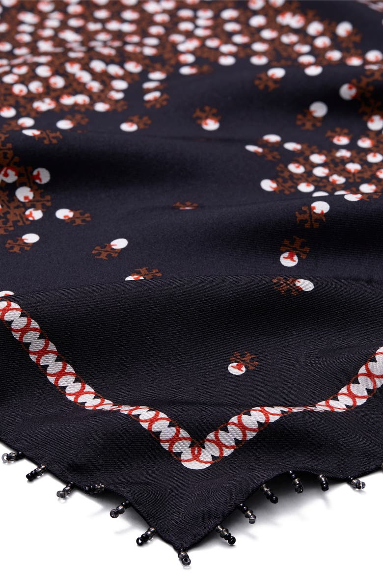 Tory Burch Scatter Dot Square Scarf, Alternate, color,