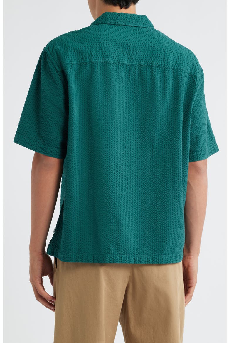 Keats Short Sleeve Button-Up Shirt, Alternate, color, FOREST GREEN