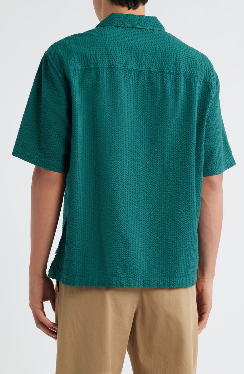 Wax London Keats Short Sleeve Button-Up Shirt, Alternate, color, Forest Green