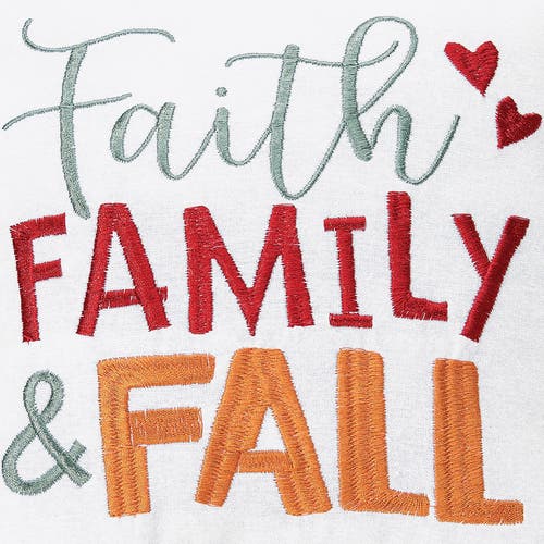 C & F Home C&f Home Faith Family And Fall Embroidered Small/petite Accent Pillow, 10" X 10" In Multi