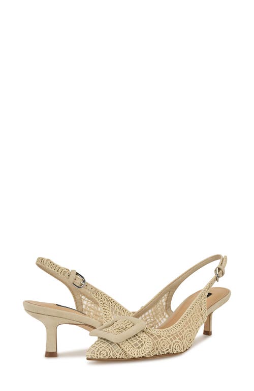 Nine West Nolla Pointed Toe Pump In Light Natural