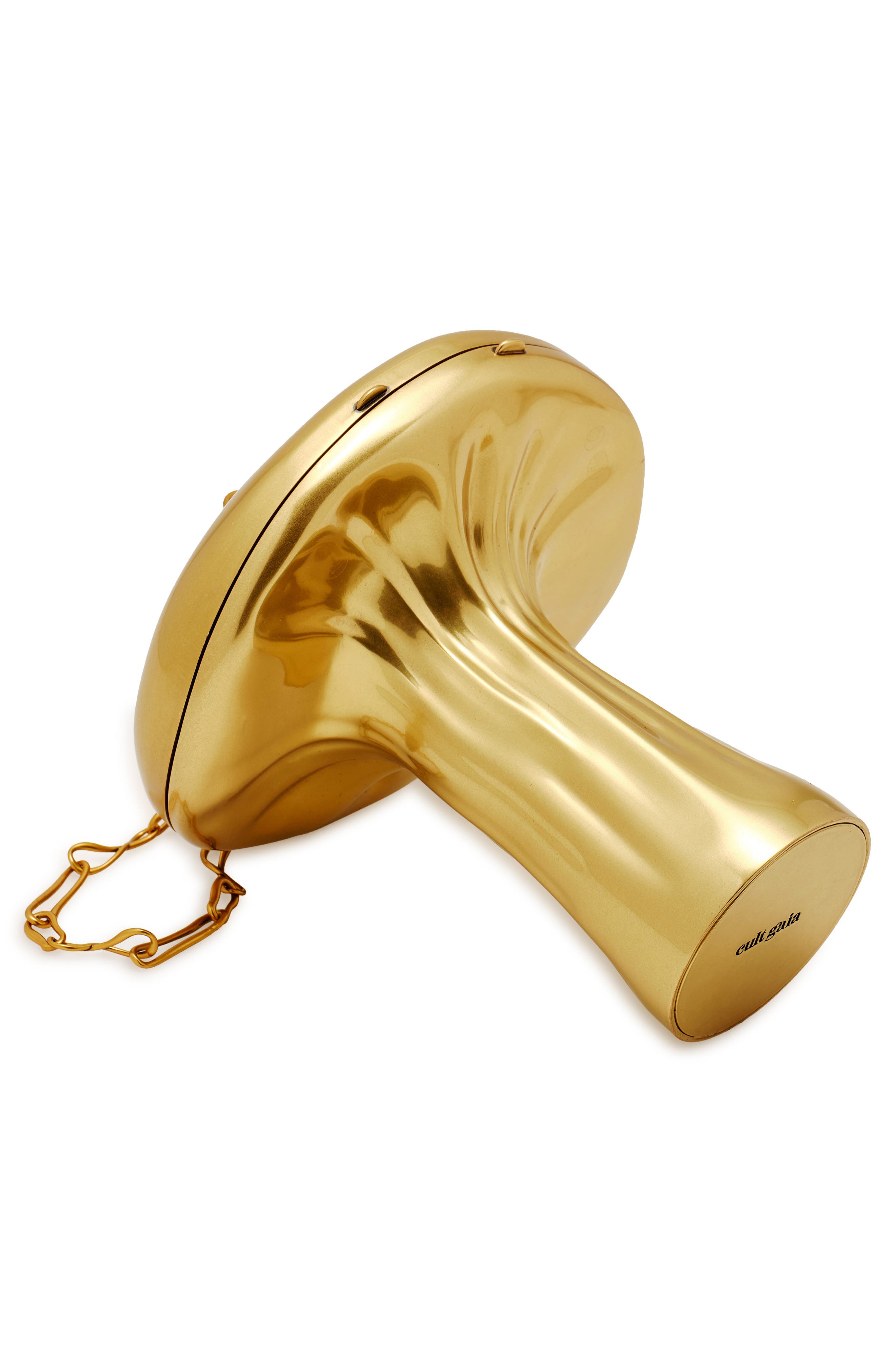 Cult Gaia Fungo Clutch, Alternate, color, Antique Brass