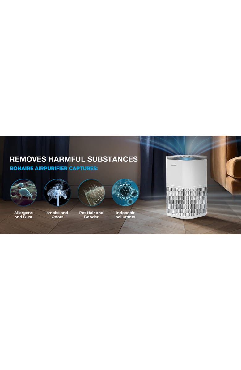 Bonaire A4S Air Purifier Filter Replacement, Alternate, color, White