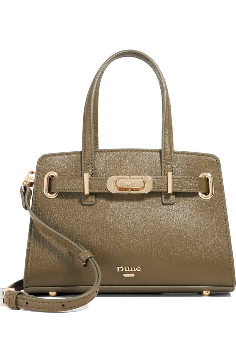 Dune London Dinidefine Tote, Main, color, Dark Green