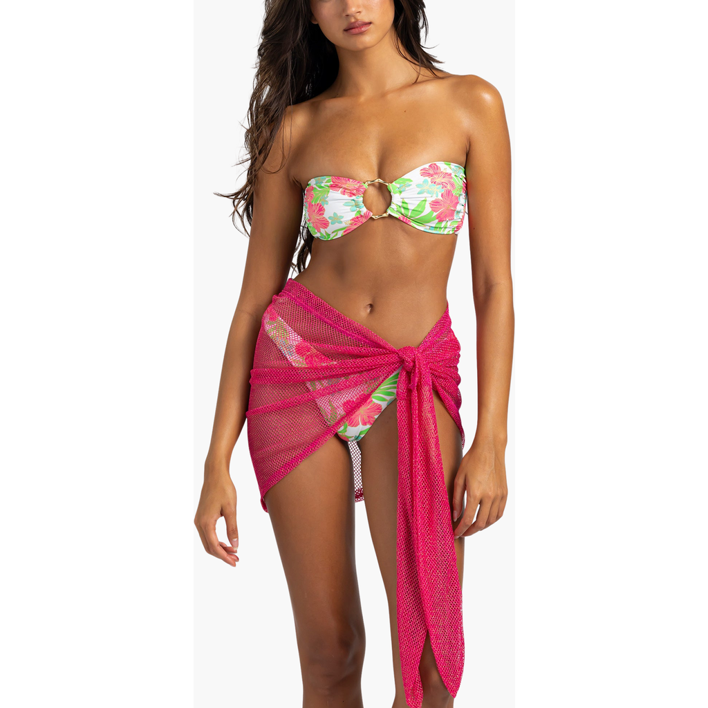 Beach Bunny Swimwear Dudley Short Pareo In Fuchsia