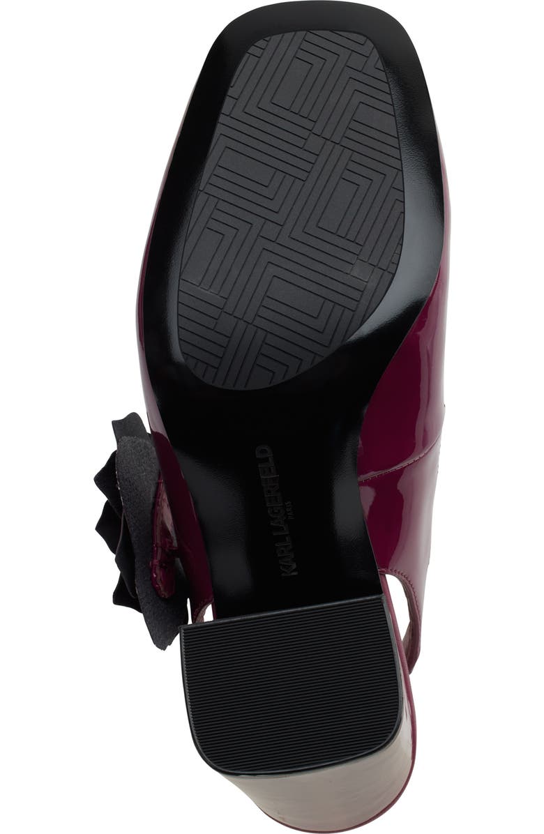 KARL LAGERFELD PARIS Pierra Slingback Pump, Alternate, color, Red Plum