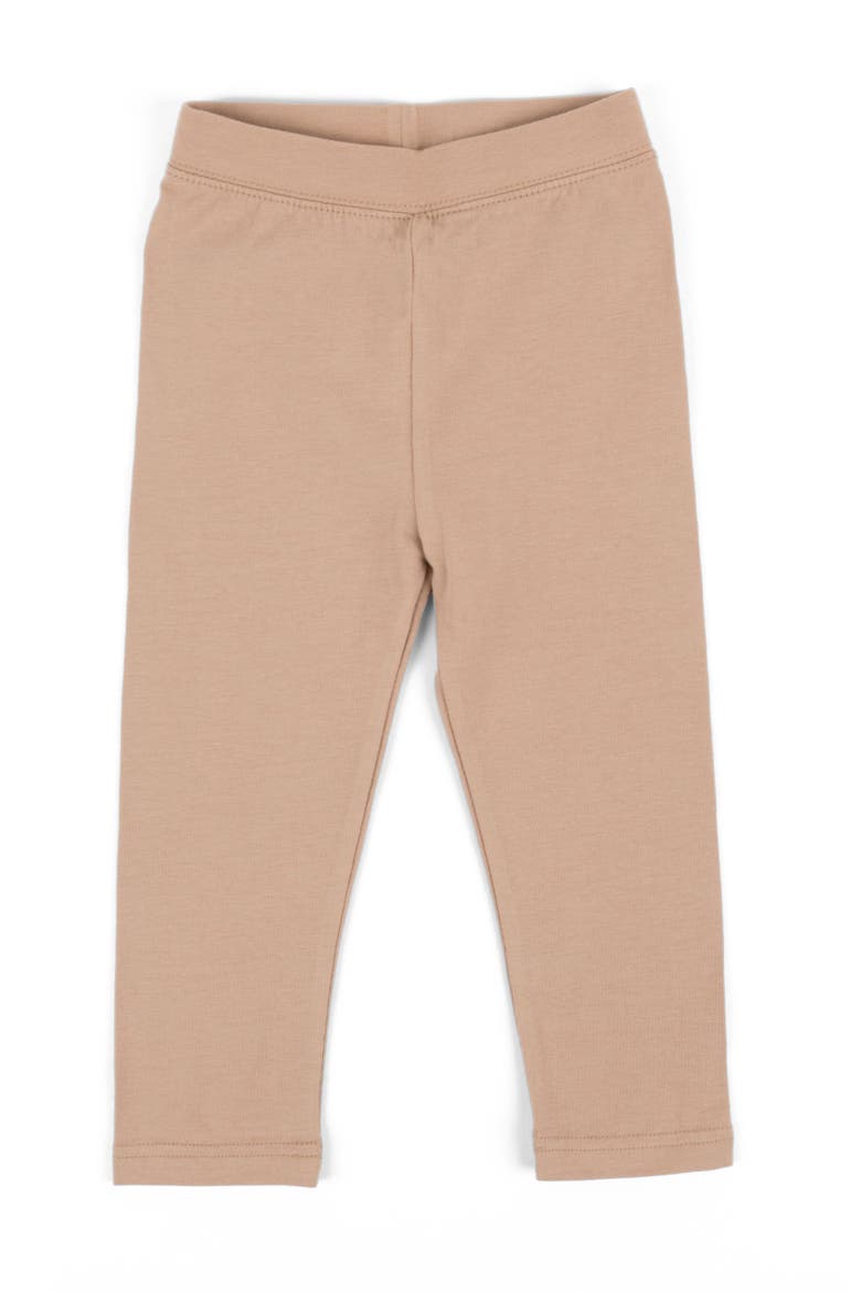 Girls Cotton Leggings, Solid Colors, Main, color, BEIGE