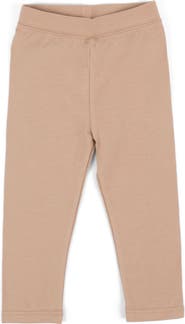 Leveret Girls Cotton Leggings, Solid Colors