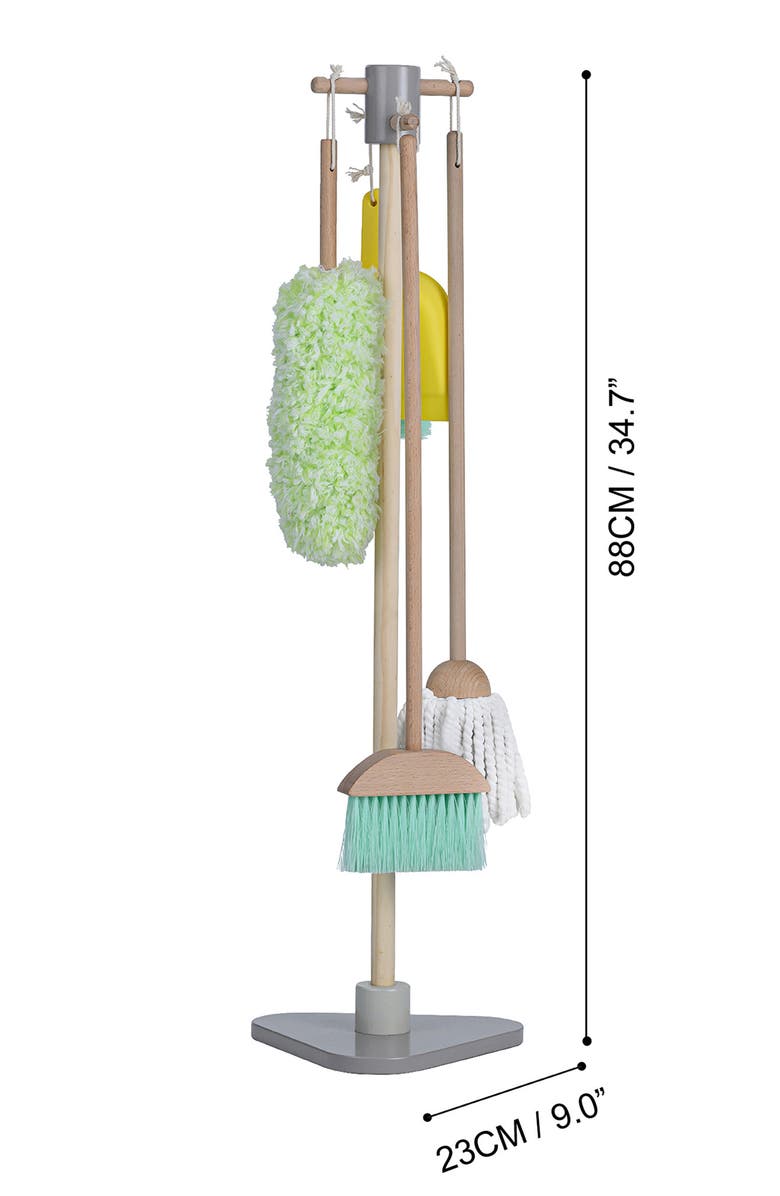 Teamson Kids Little Helper 6-Piece Cleaning Playset, Alternate, color, Mint