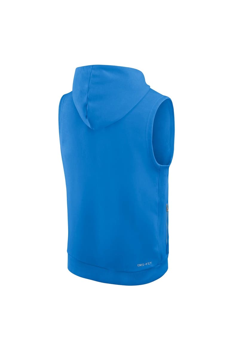 Men's Nike Powder Blue Los Angeles Chargers Sideline Performance Sleeveless Pullover Hoodie, Alternate, color, Powder Blue