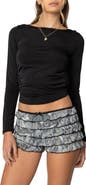EDIKTED Kristy Open Cowl Back Top