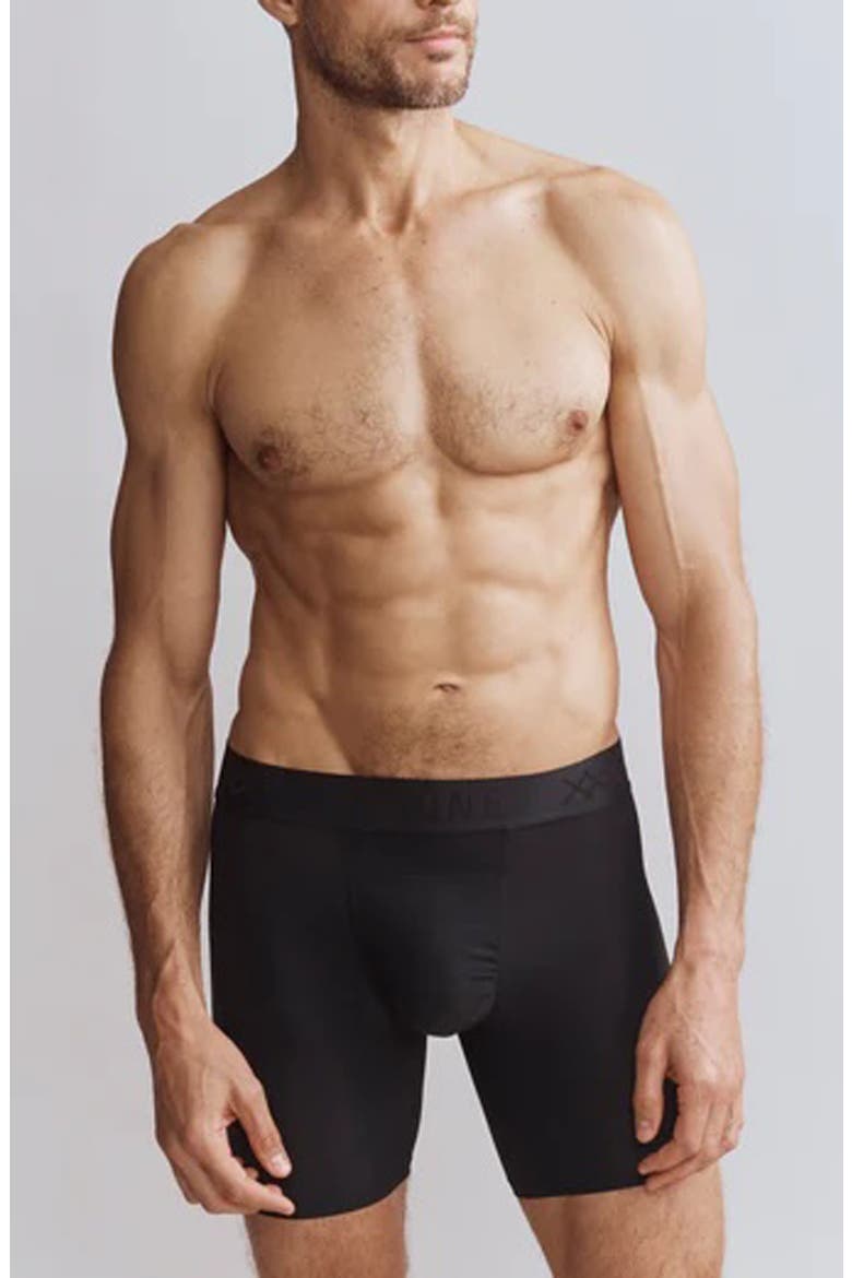 Active C.O.R. 6-Inch Performance Boxer Briefs, Main, color, BLACK