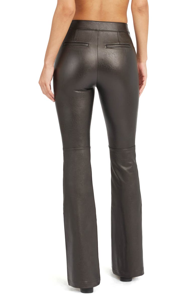 SPANX<sup>®</sup> Faux Leather Flare Leg Pull-On Pants, Alternate, color, 