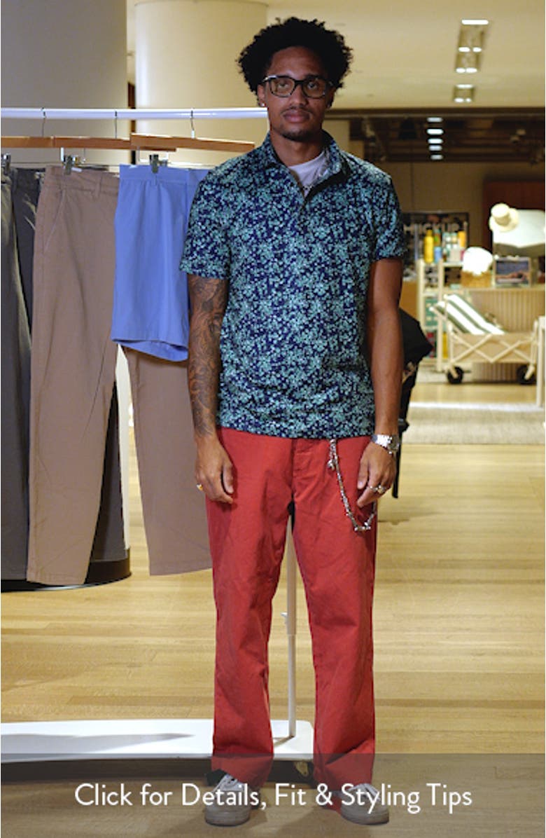 Ditsy Floral Tech Jersey Golf Polo, sales video thumbnail