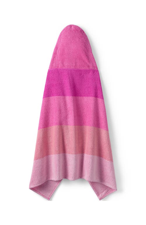 Lands' End Kids Cotton Hooded Towel In Pink Flamingo
