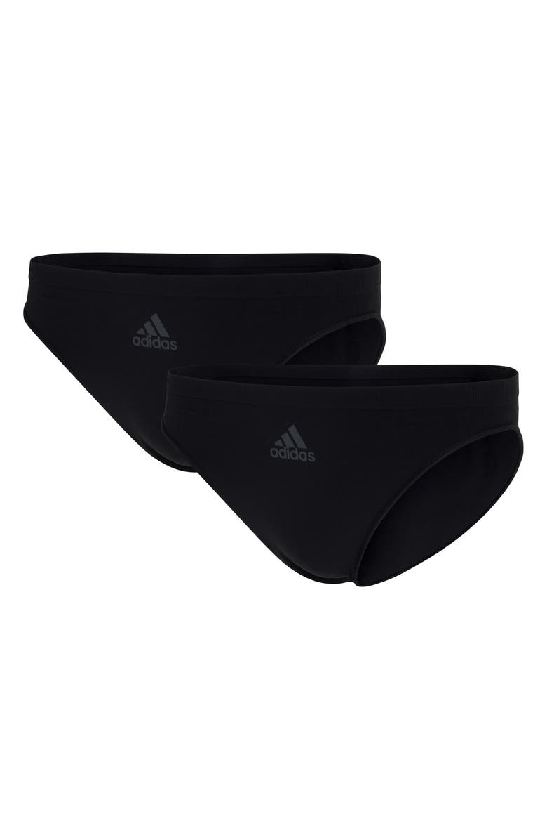 adidas Originals 2-Pack Bikini Briefs, Alternate, color, Black-Black