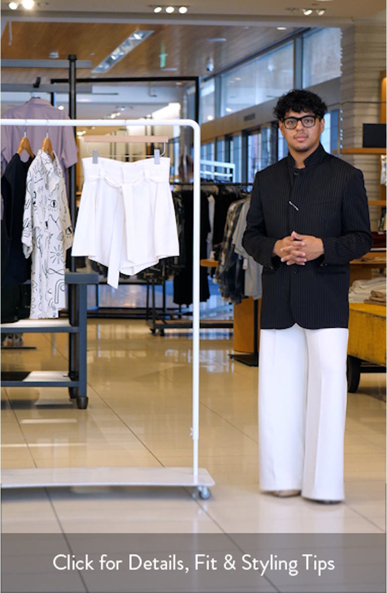 Kieran Lightweight Tie Waist Shorts, sales video thumbnail