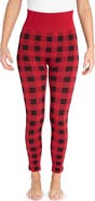 MUK LUKS Fleece Lined Leggings - 4" Waistband