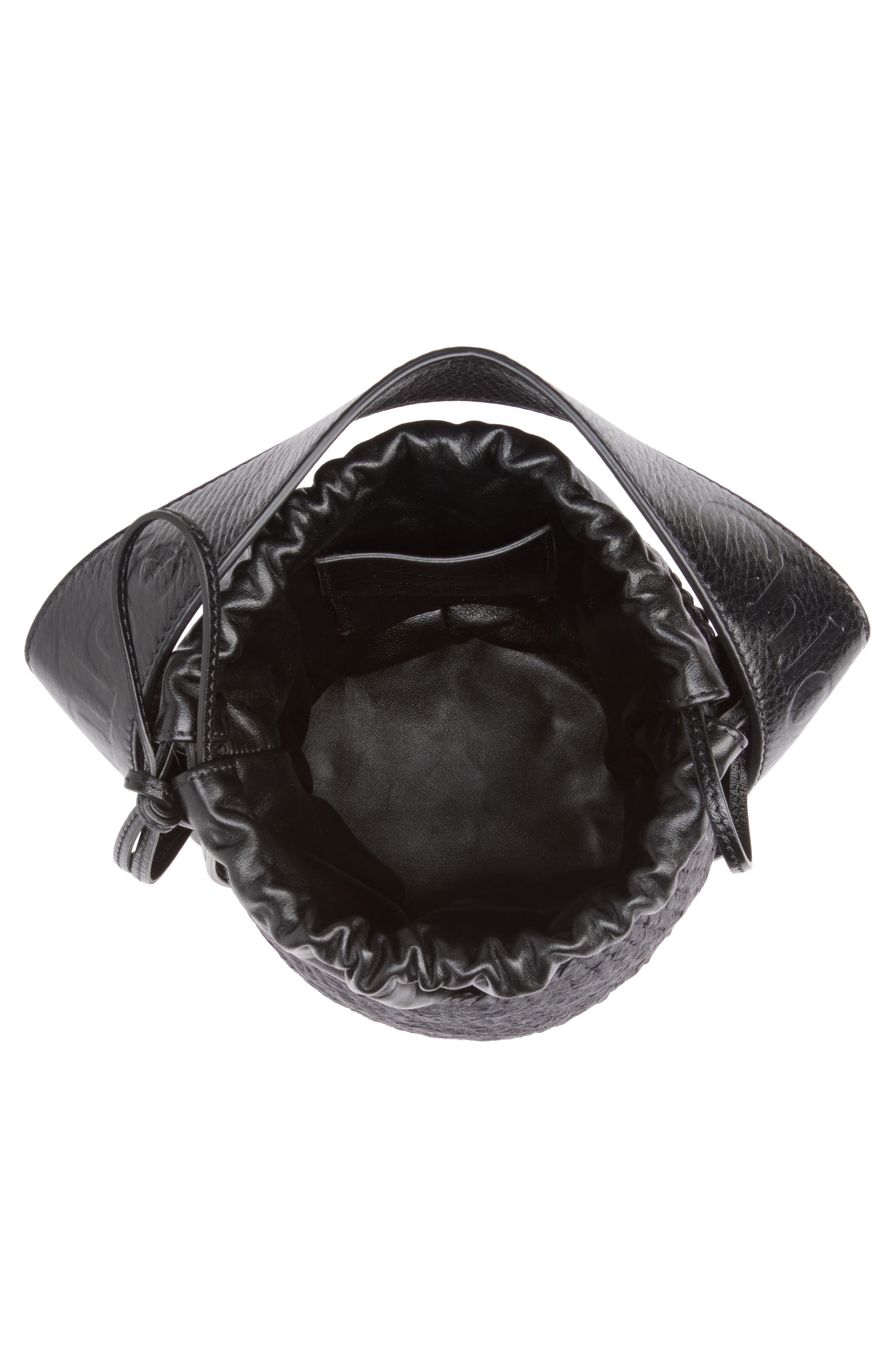 Chloé Woody Basket Bucket Bag, Alternate, color, 001 Black