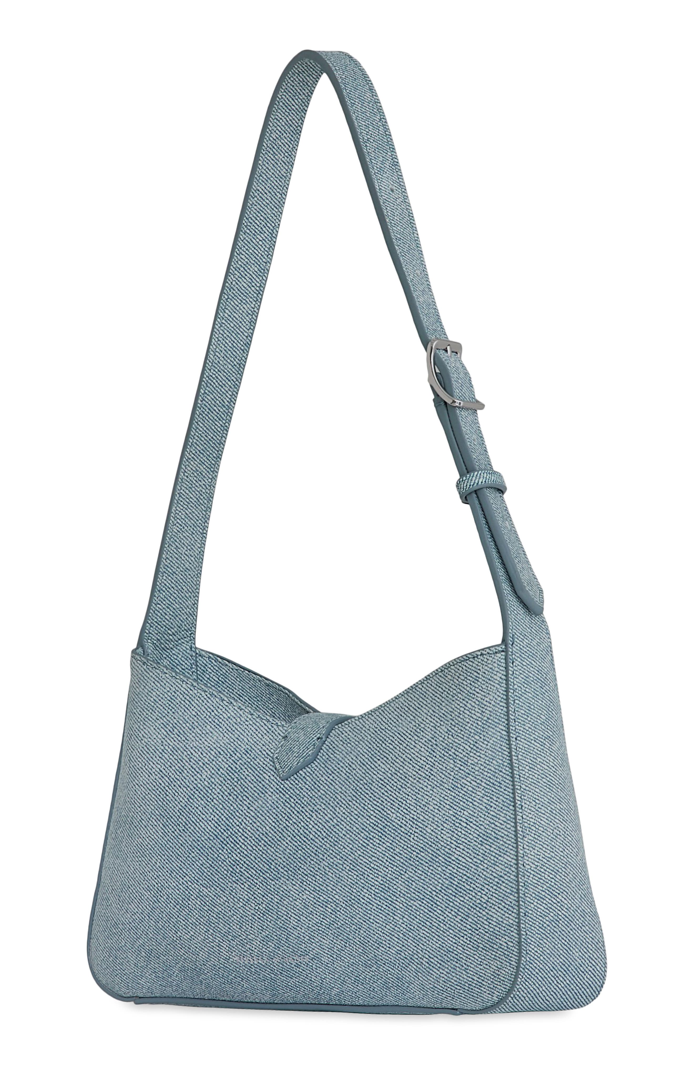 Rebecca Minkoff Small Megan Denim Shoulder Bag, Alternate, color, 