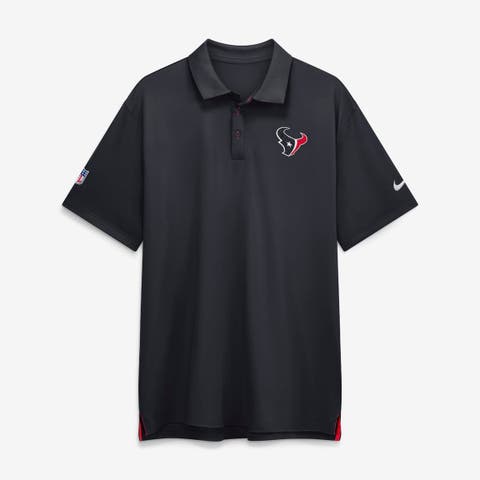 Men's Nike Navy Houston Texans Sideline Powerful Blocking Dri-FIT Tour Polo